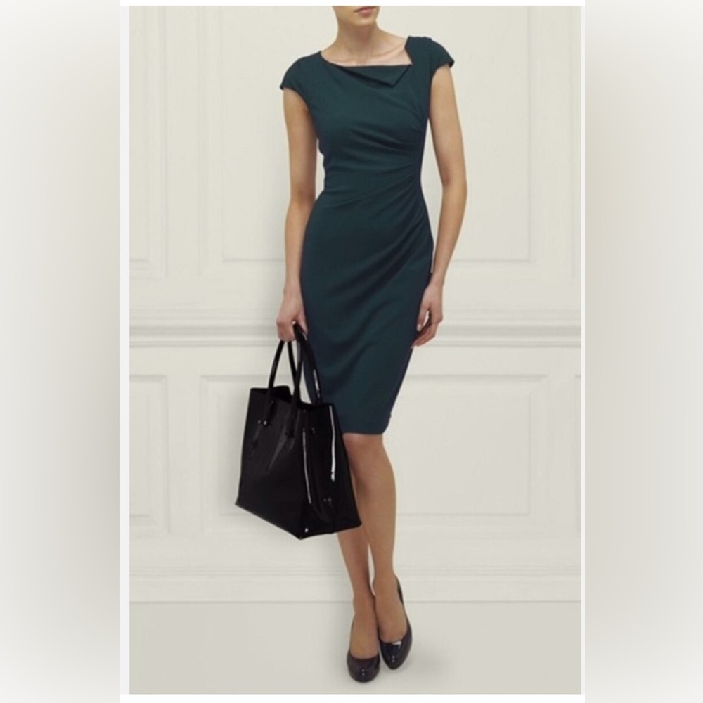 L.K. Bennett Navy Blue Sheath Dress